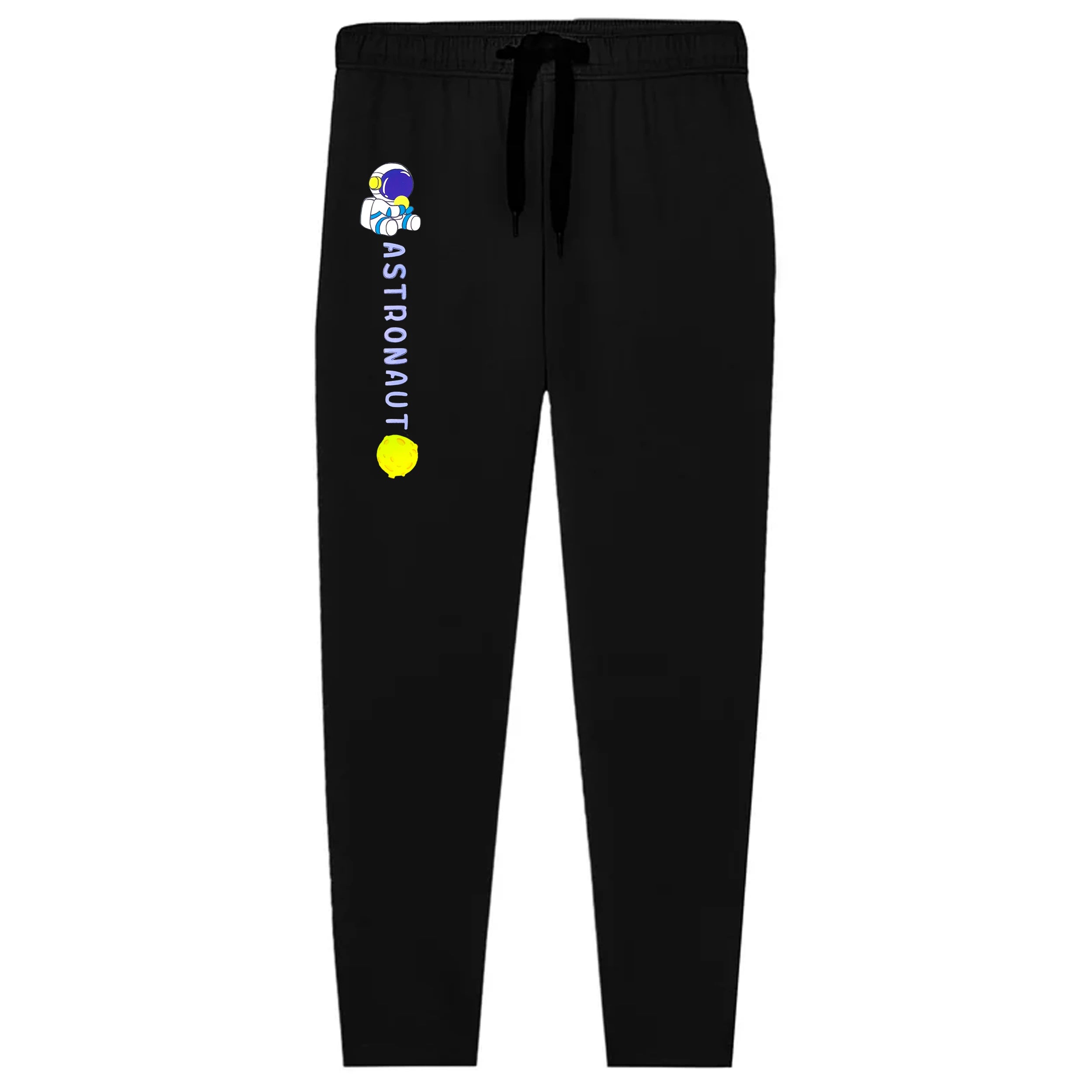 Kids Jersey Cotton Sticker Trousers –  Black