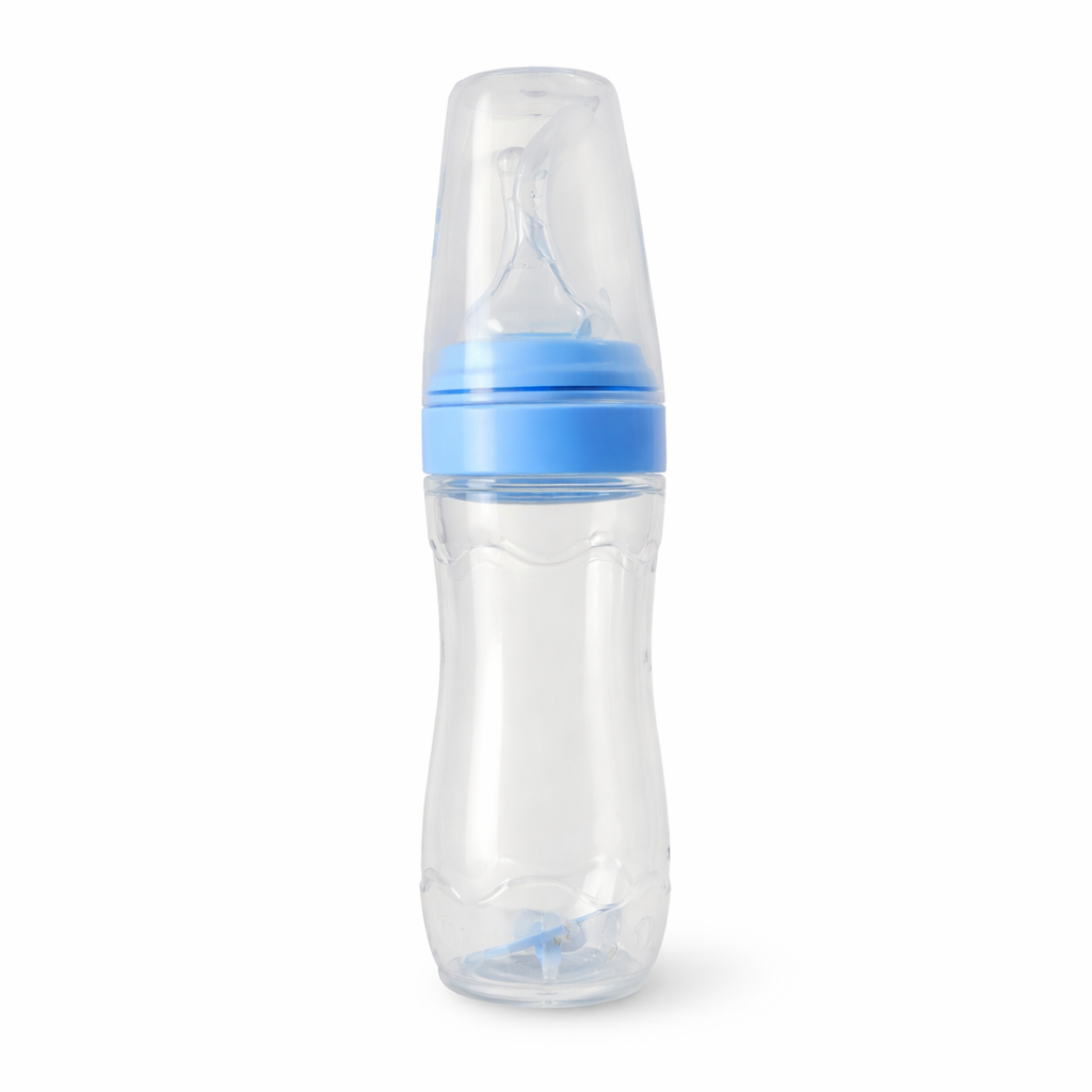 Baby Feeding Bottle BPA-Free | Soft Silicone Nipple Bottle