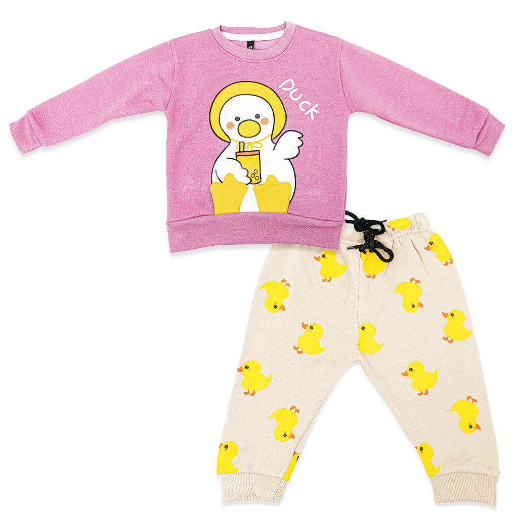 Kids Duck Fleece Winter Tracksuit