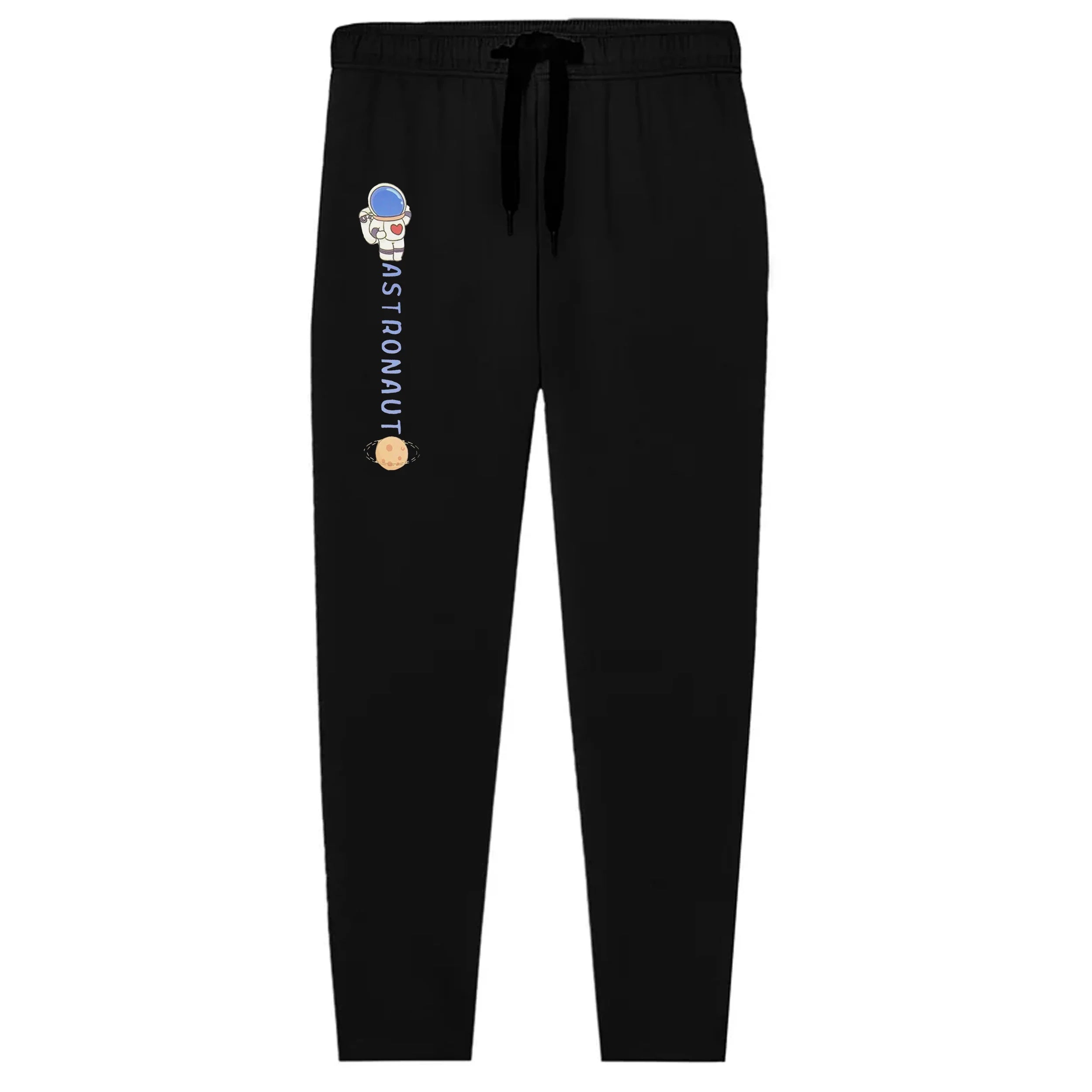 Kids Jersey Cotton Sticker Trousers –  Black