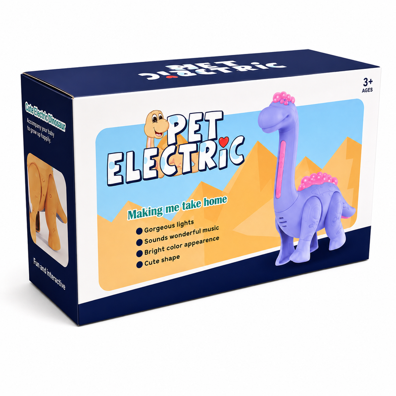 Interactive Electric Dinosaur Toy for Kids – Light & Sound Walking Dinosaur