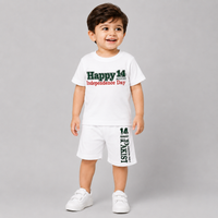 Kids 14 August Independence Day T-Shirt & Shorts Set