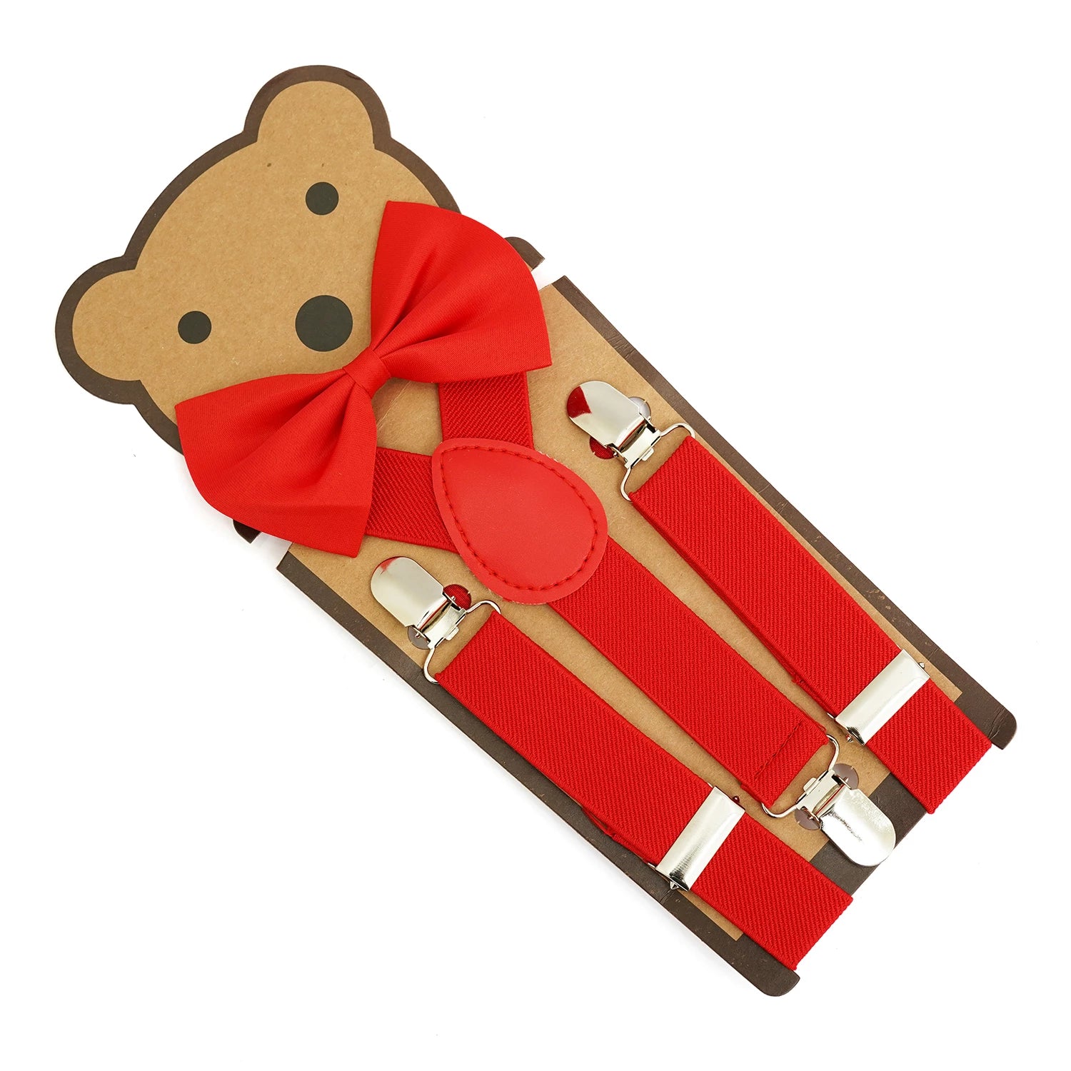 Kids Adjustable Suspenders & Bow Tie Set