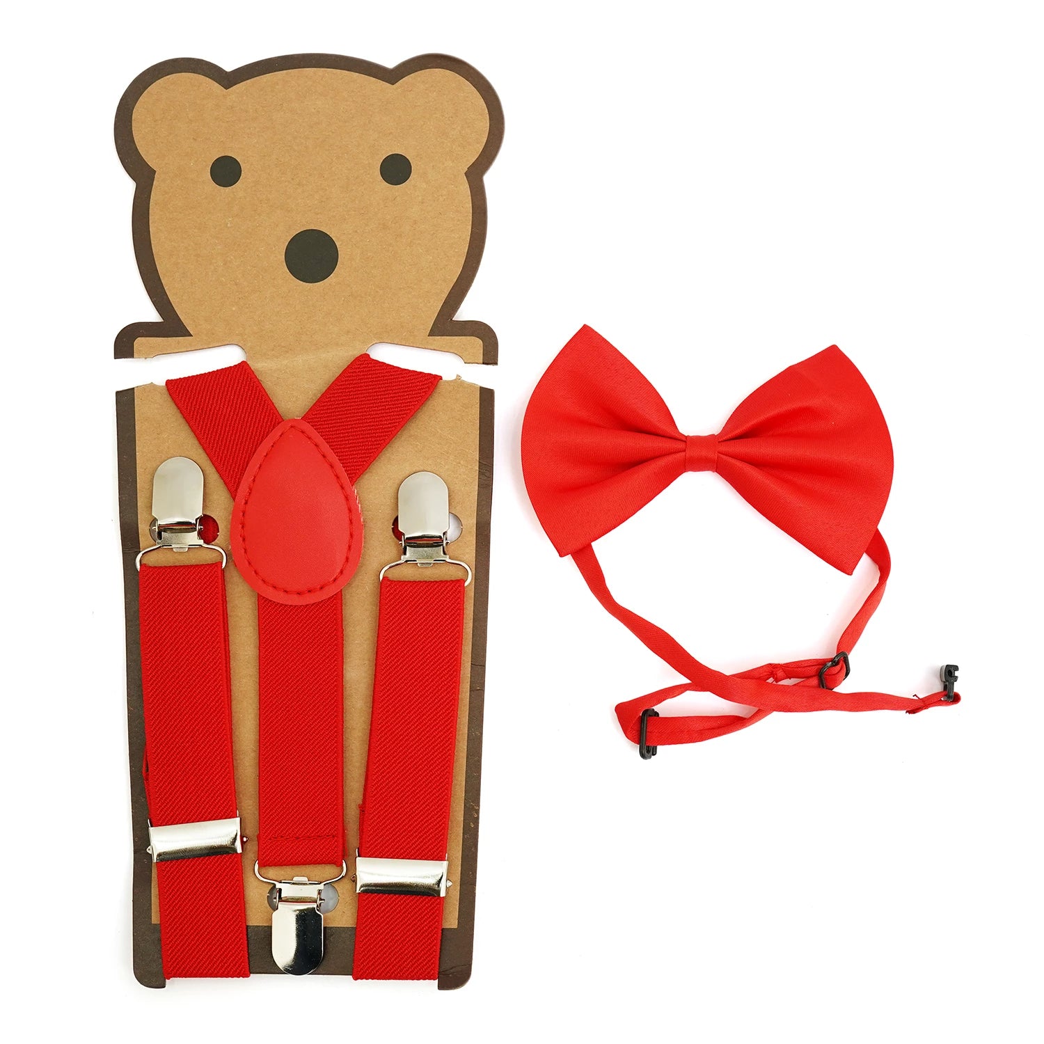 Kids Adjustable Suspenders & Bow Tie Set