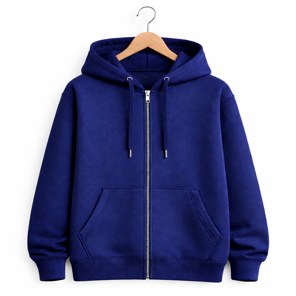 2- Pack Classic Zipper Hoodies Fleece (Navy & Black)
