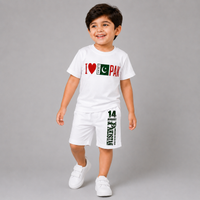 Kids 14 August Independence Day T-Shirt & Shorts Set