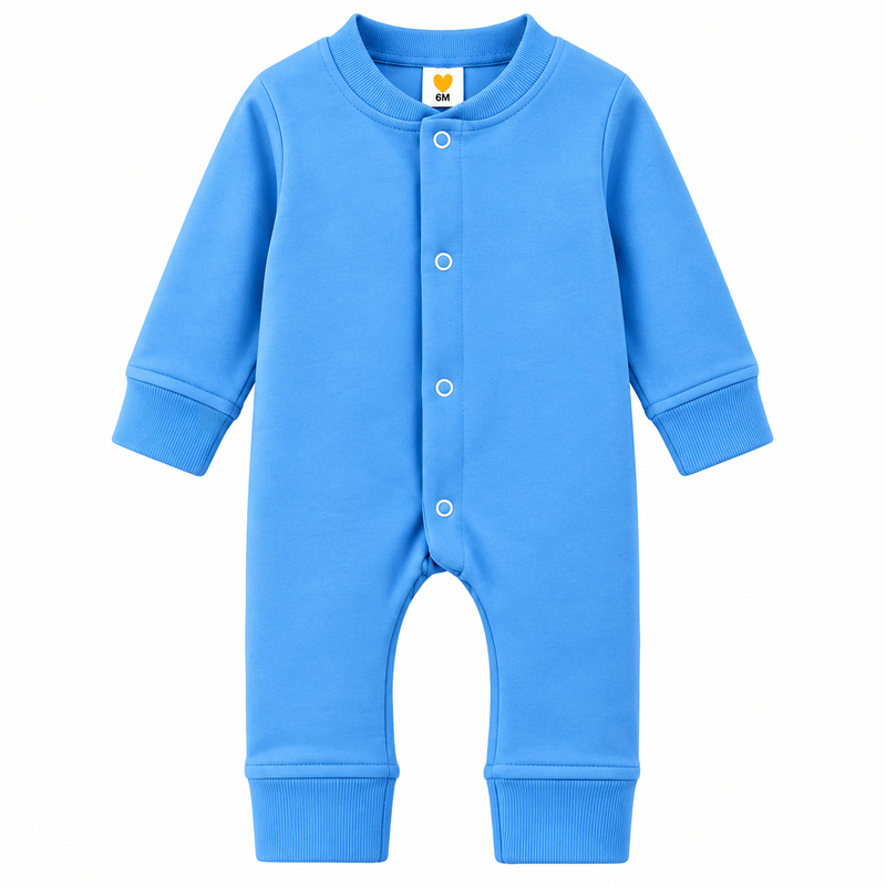 Baby Boys Winter Romper Sky Full Sleeve Fleece Romper