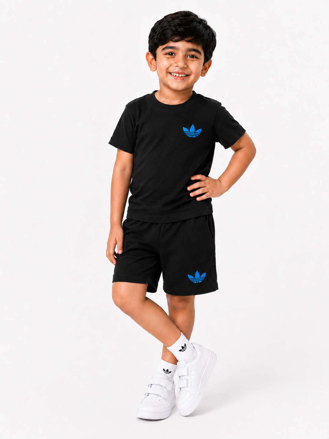 kids cotton summer suits - hover image