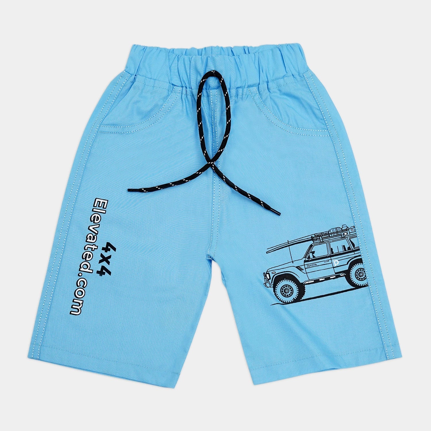 Kids’ 2-Piece Suit – Sleeveless Shirt & Shorts (Jeep Design)
