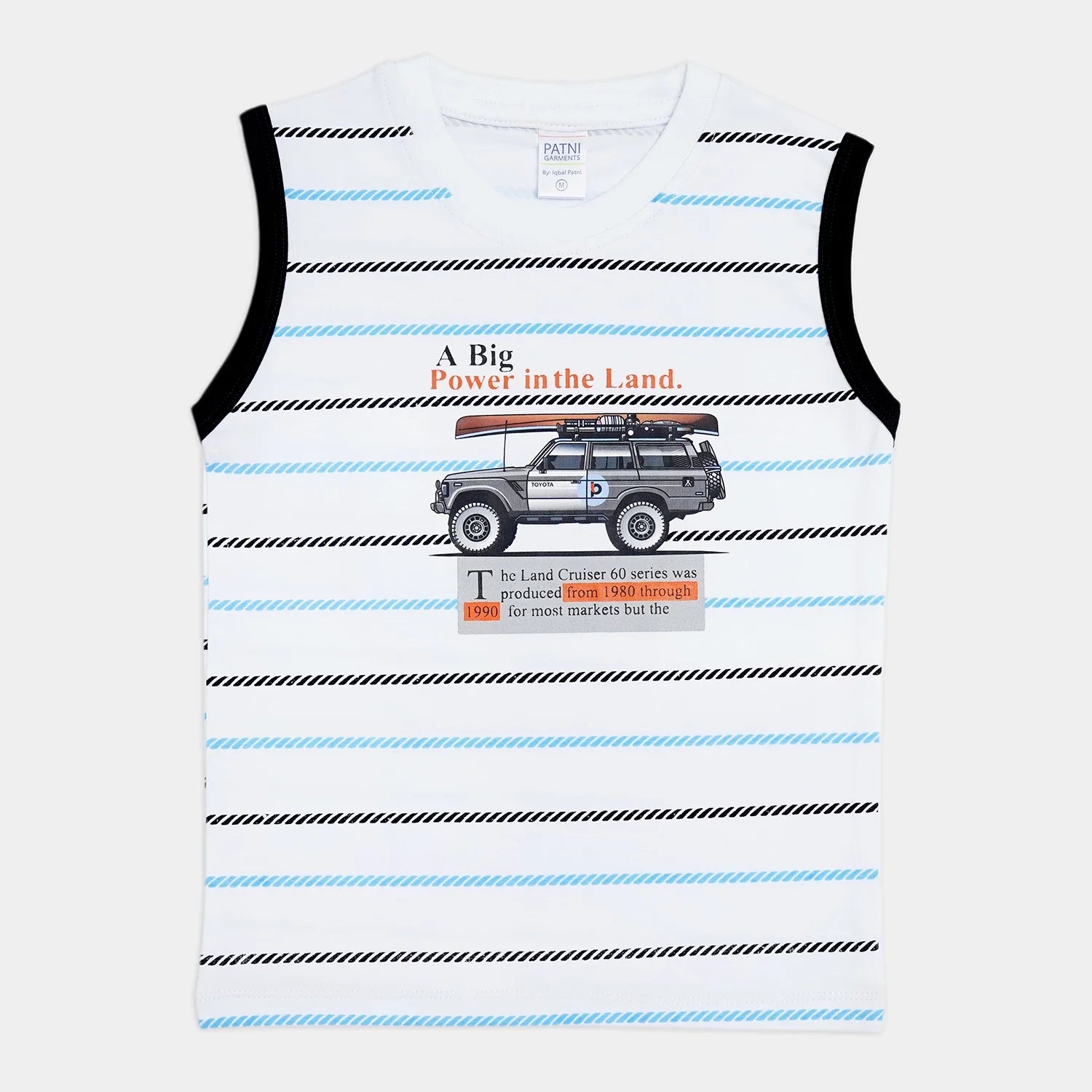 Kids’ 2-Piece Suit – Sleeveless Shirt & Shorts (Jeep Design)