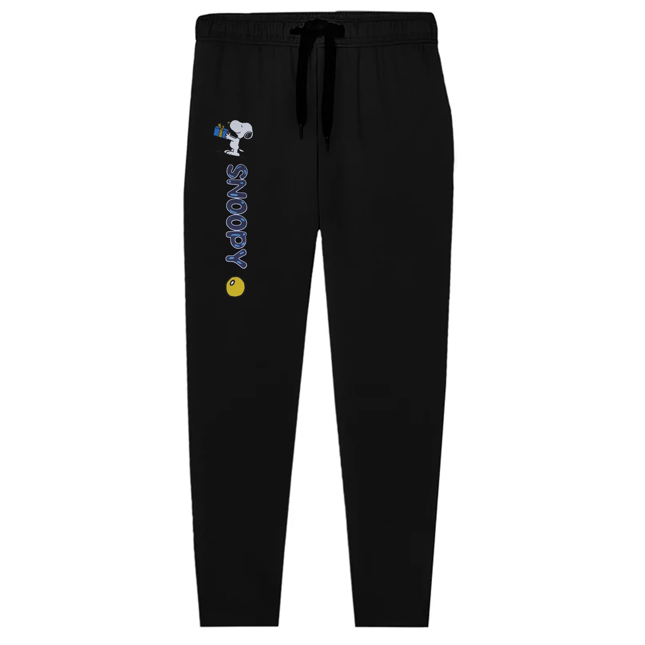 Kids Jersey Cotton Sticker Trousers –  Black
