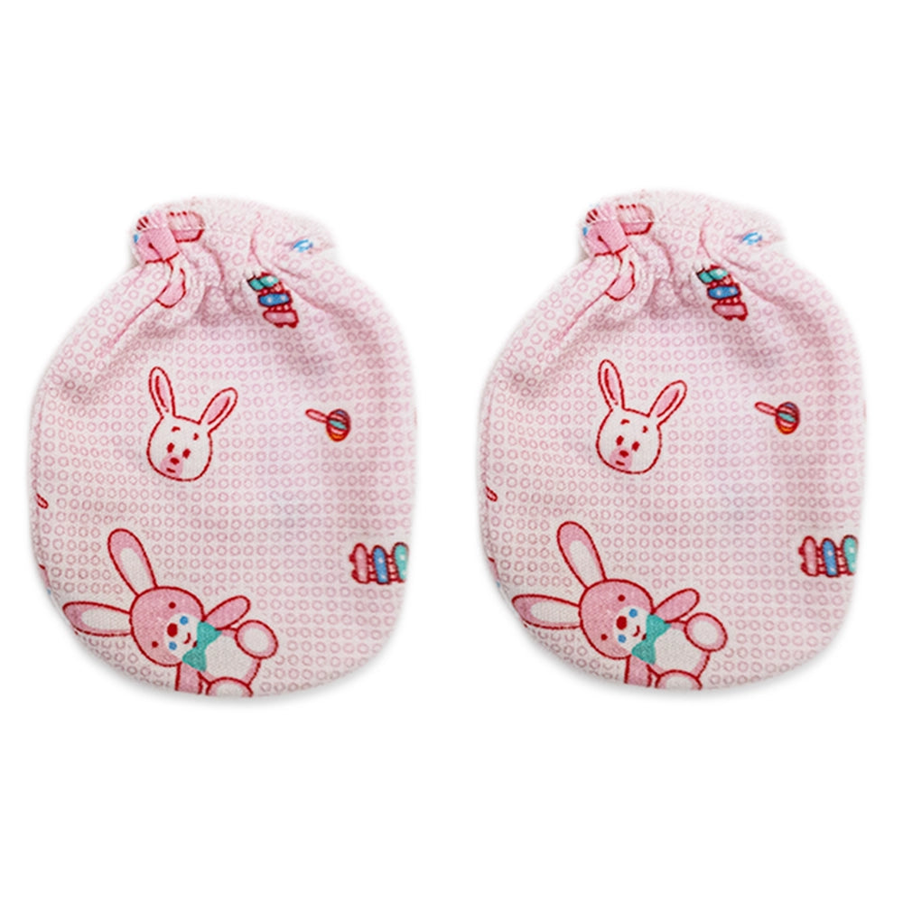 Baby Cotton Cap Set | Soft & Breathable Hat for Newborns and Infants With Mittens and Socks