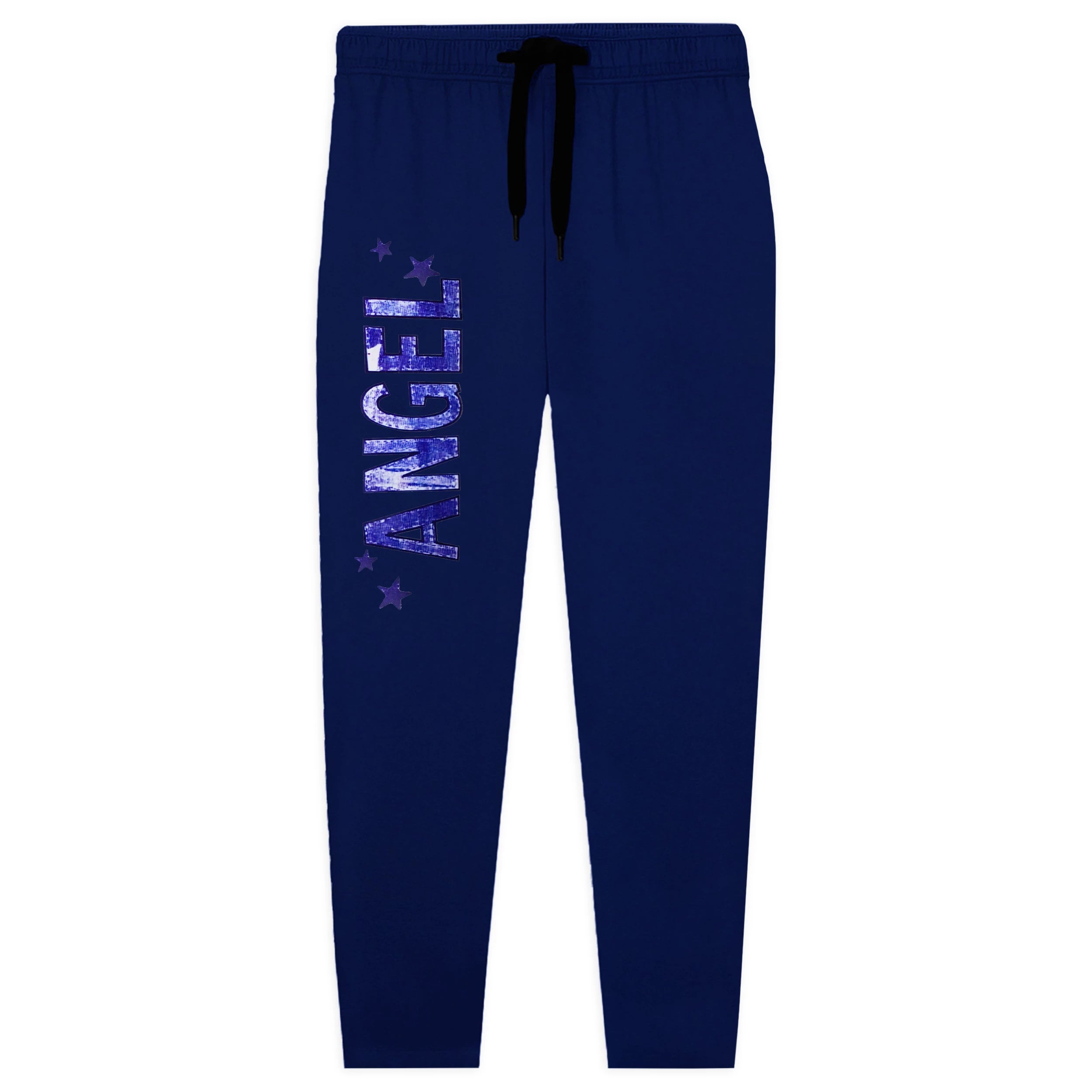 Kids Jersey Cotton Sticker Trousers –  Blue