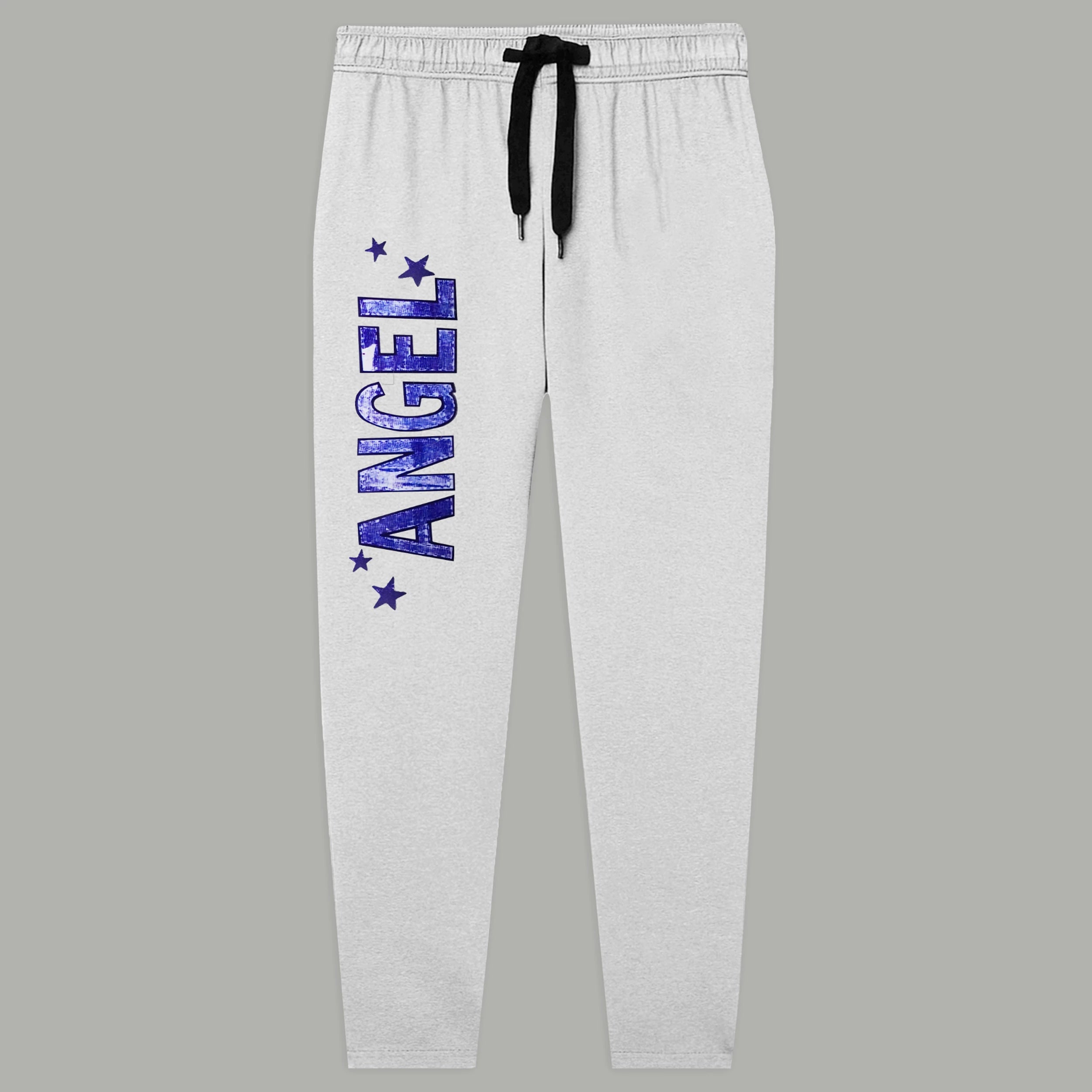 Kids Jersey Cotton Sticker Trousers –  Gray