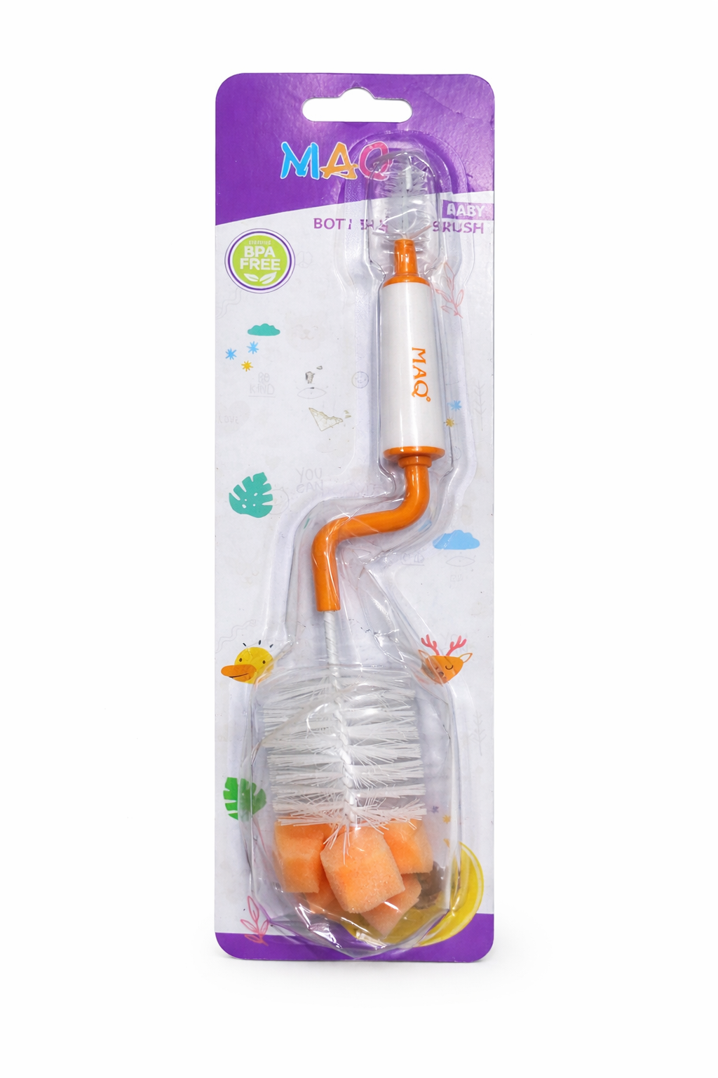 Baby Bottle Cleaning Brush Set BPA-Free | Bottle & Nipple Brush