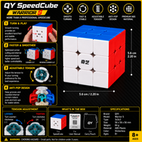 QiYi SpeedCube Warrior S – Professional 3x3 Speed Cube Puzzle