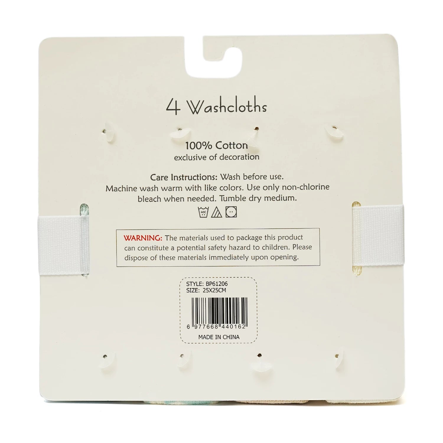 Baby Face Towels – Pack of 4 Soft Washcloths