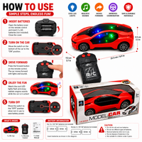Scale Model Sports Car Toy with Light – Pull Back Toy Car