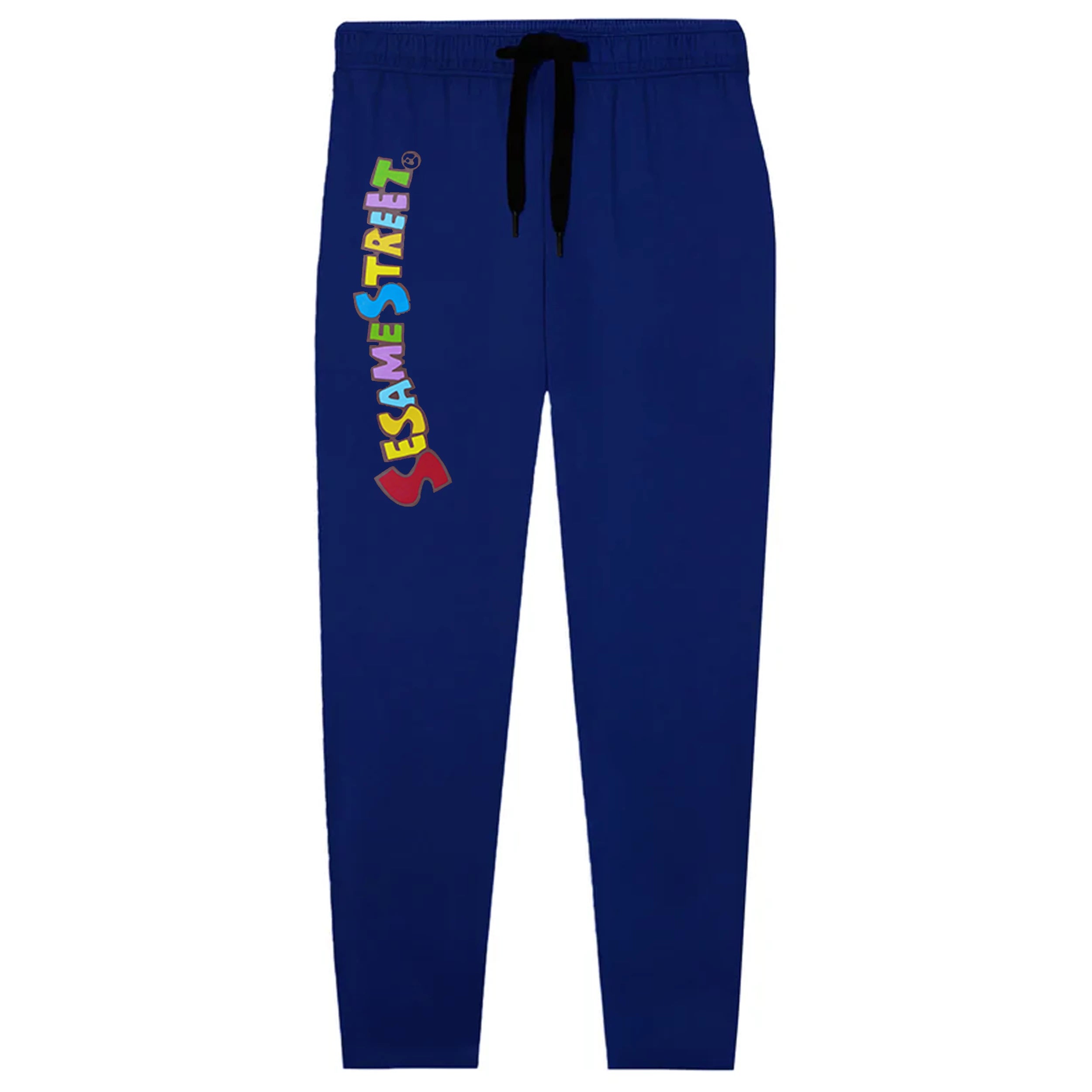 Kids Jersey Cotton Sticker Trousers –  Blue
