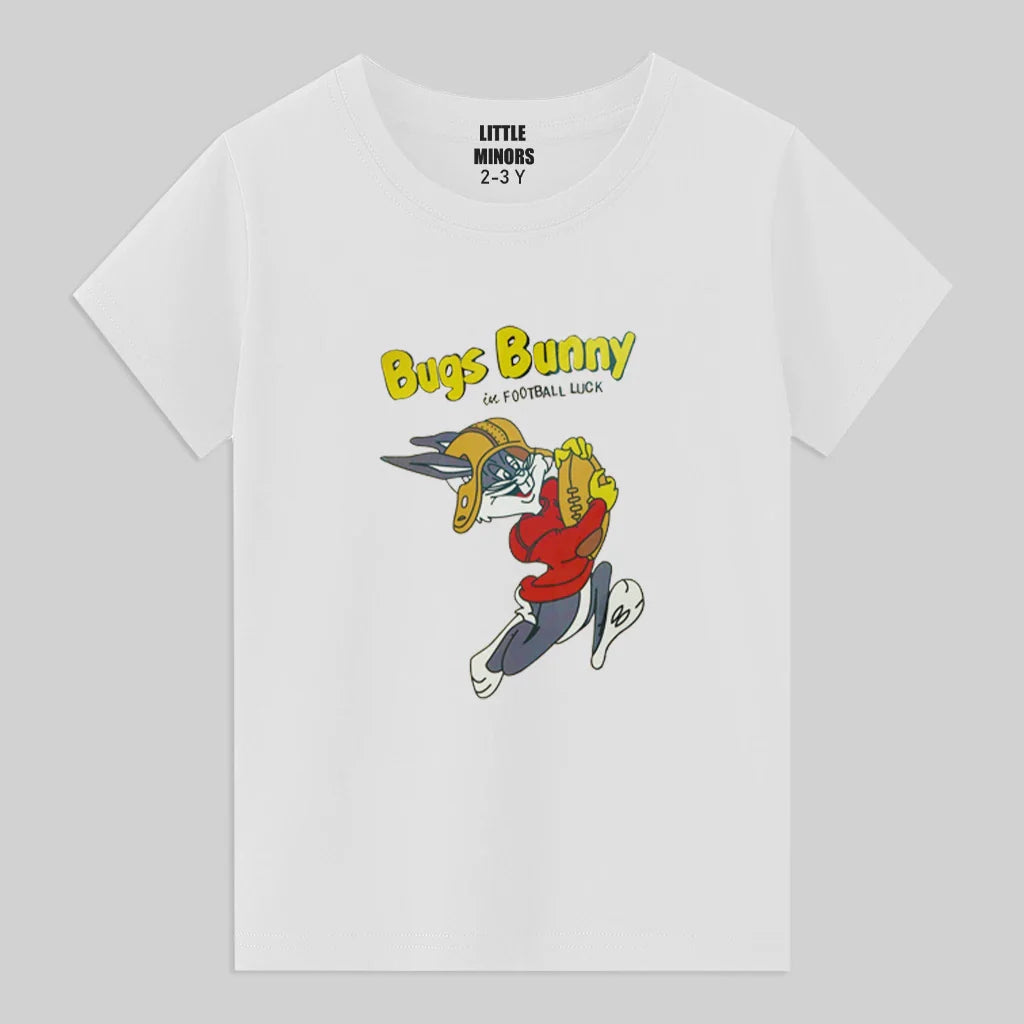 Kids Jersey Cotton Sticker T-Shirt - White
