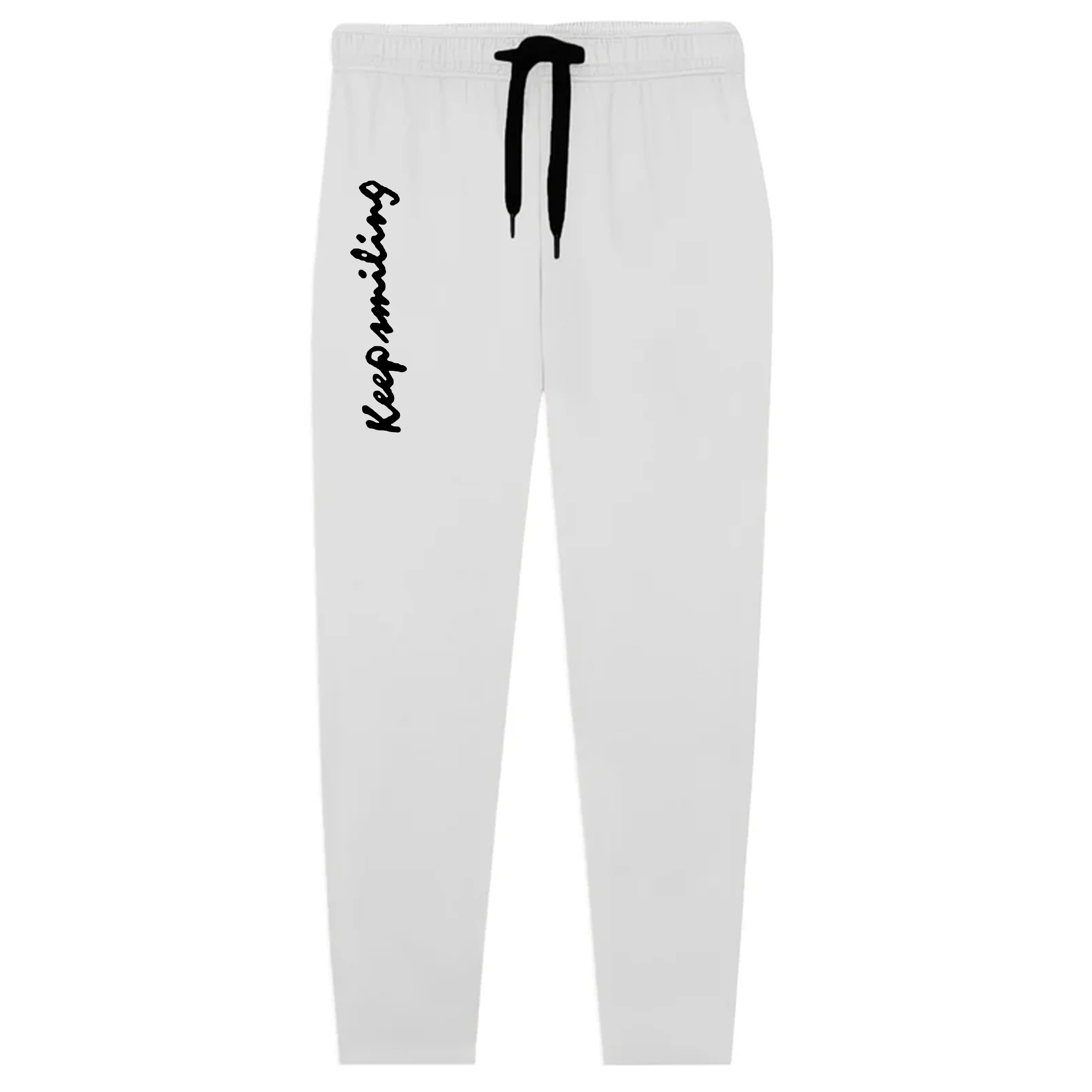Kids Jersey Cotton Sticker Trousers –  White