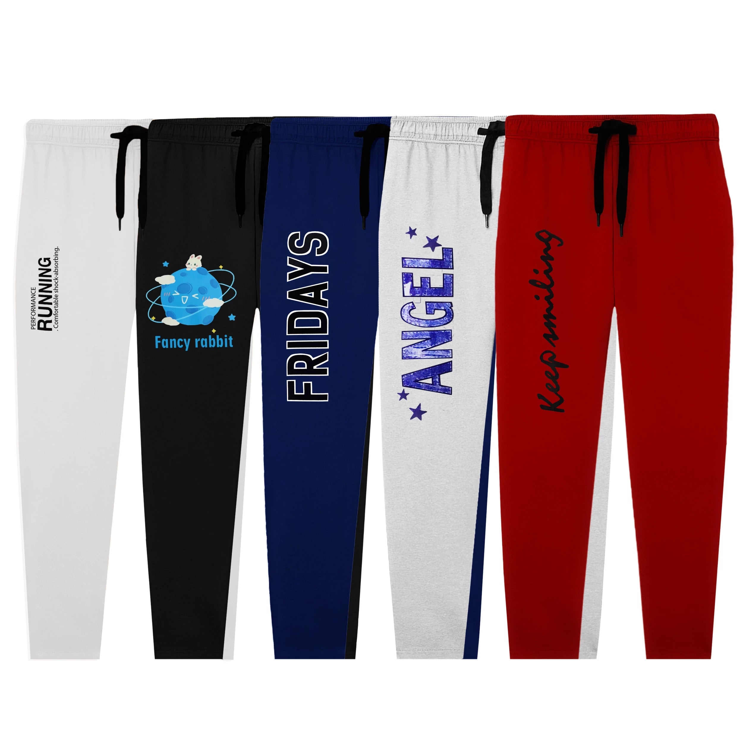Kids Jersey Cotton Sticker Trousers – Pack of 5