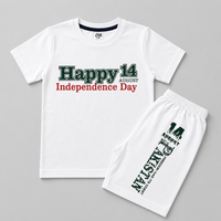 Kids 14 August Independence Day T-Shirt & Shorts Set