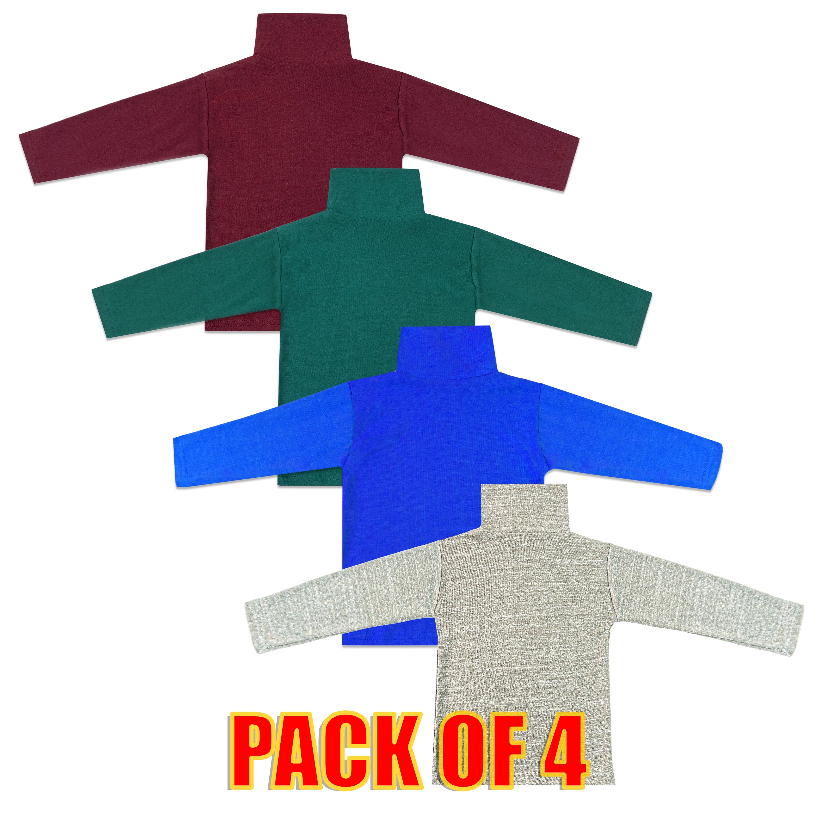 Kids Wool Highneck – Pack of 4 Cozy Essentials