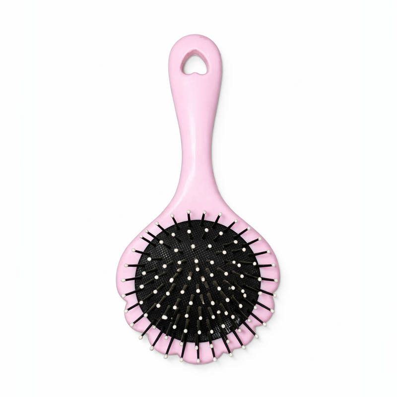 Little Minors baby hair brush with soft bristles, gentle scalp comb for kids grooming and hair care.