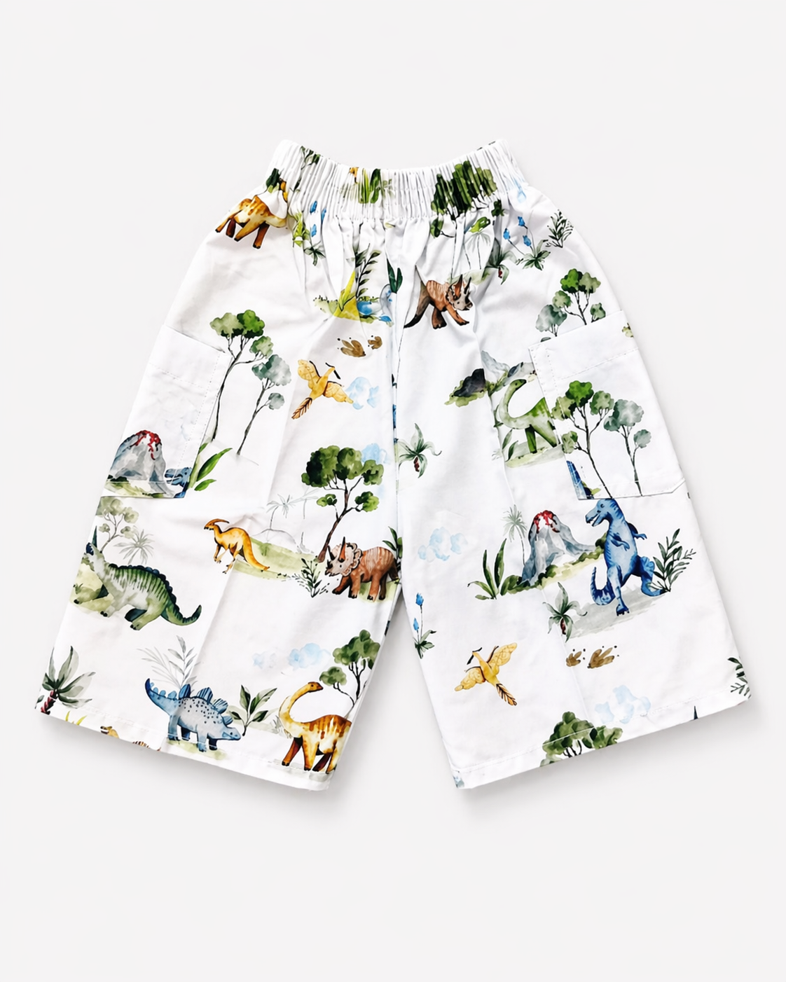 Kids Printed Cotton Nicker Shorts – Airplane, Truck & Dinosaur Designs