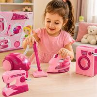 My Home Alliance Pretend Play Set – Kids Sewing Machine, Washing Machine, Iron & Vacuum