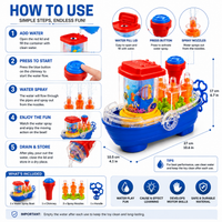 Transparent Gear Land Ship Toy – Musical Light-Up Boat with Rotating Fish