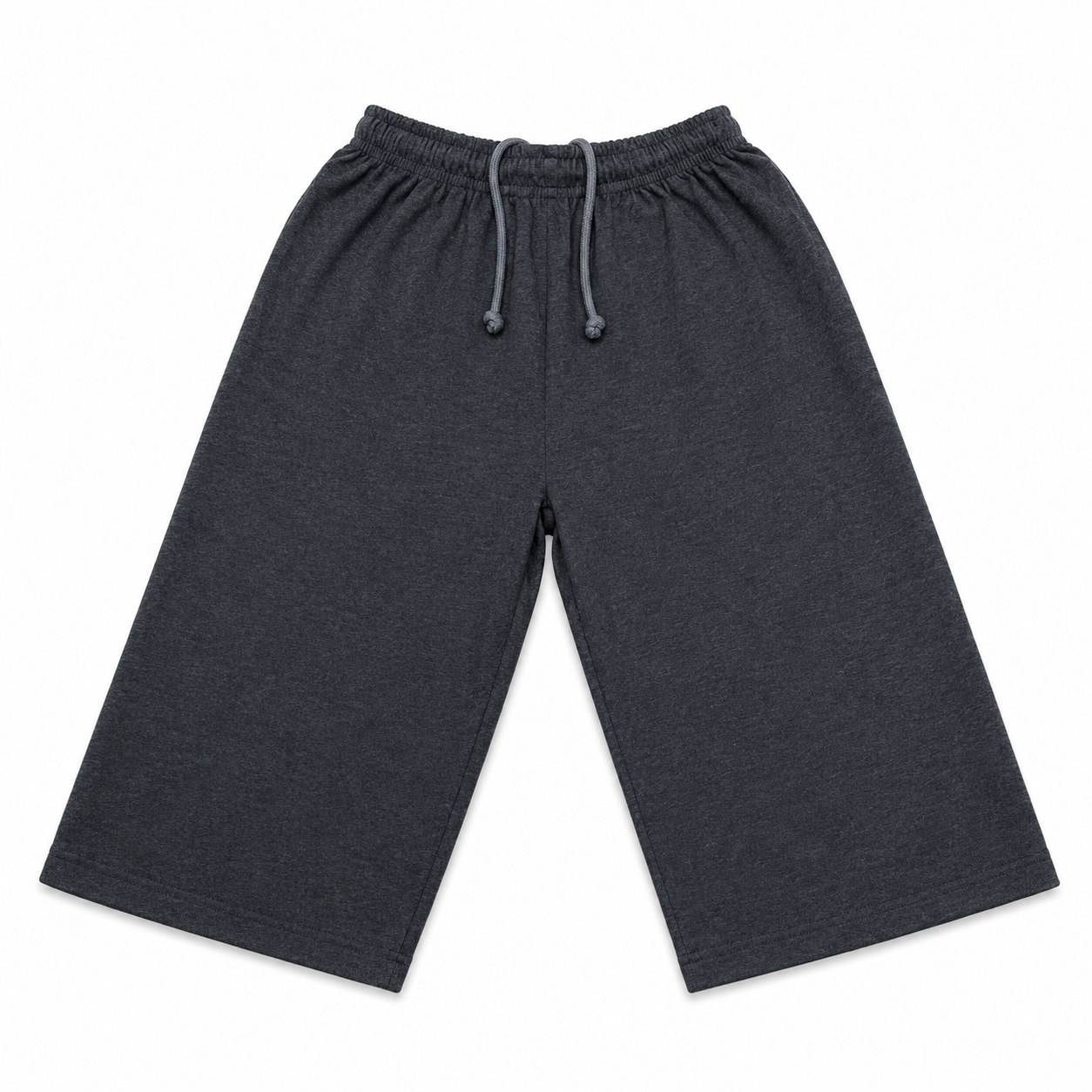 Little Minors boys' grey summer shorts for ages 6 to 14, soft, comfortable, perfect for warm weather. - hover image