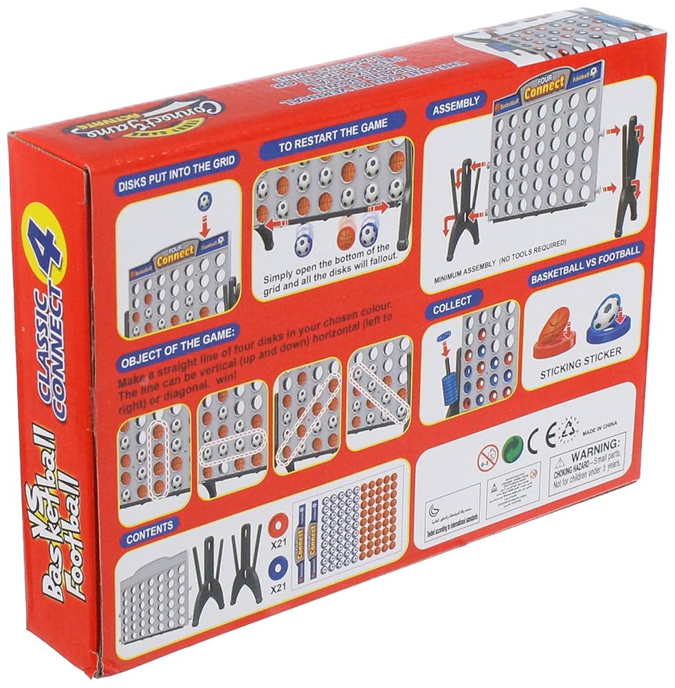 Basketball & Football Connect Four Toy for Kids