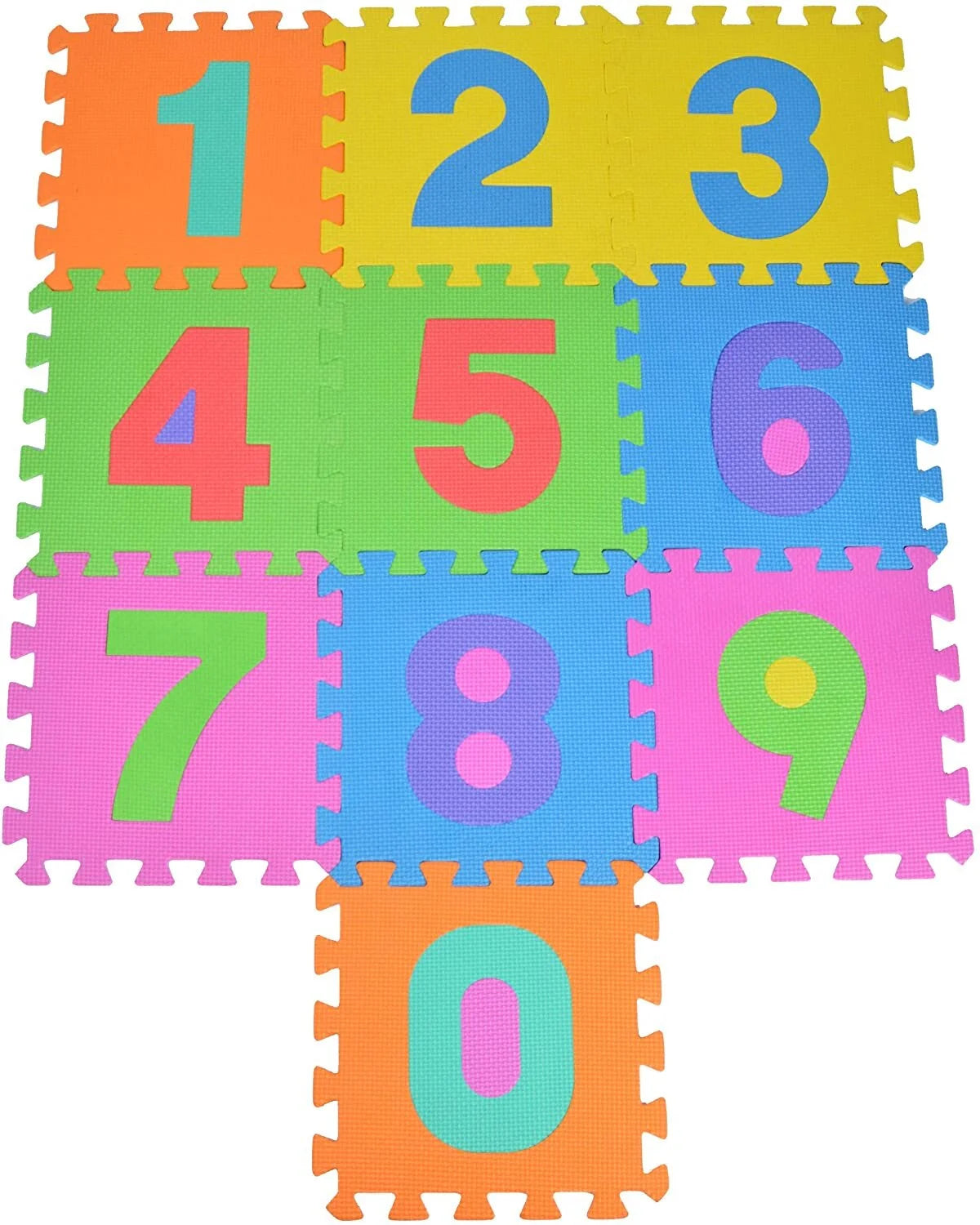 Kids Play Mat with Number Design – Educational Foam Floor Puzzle