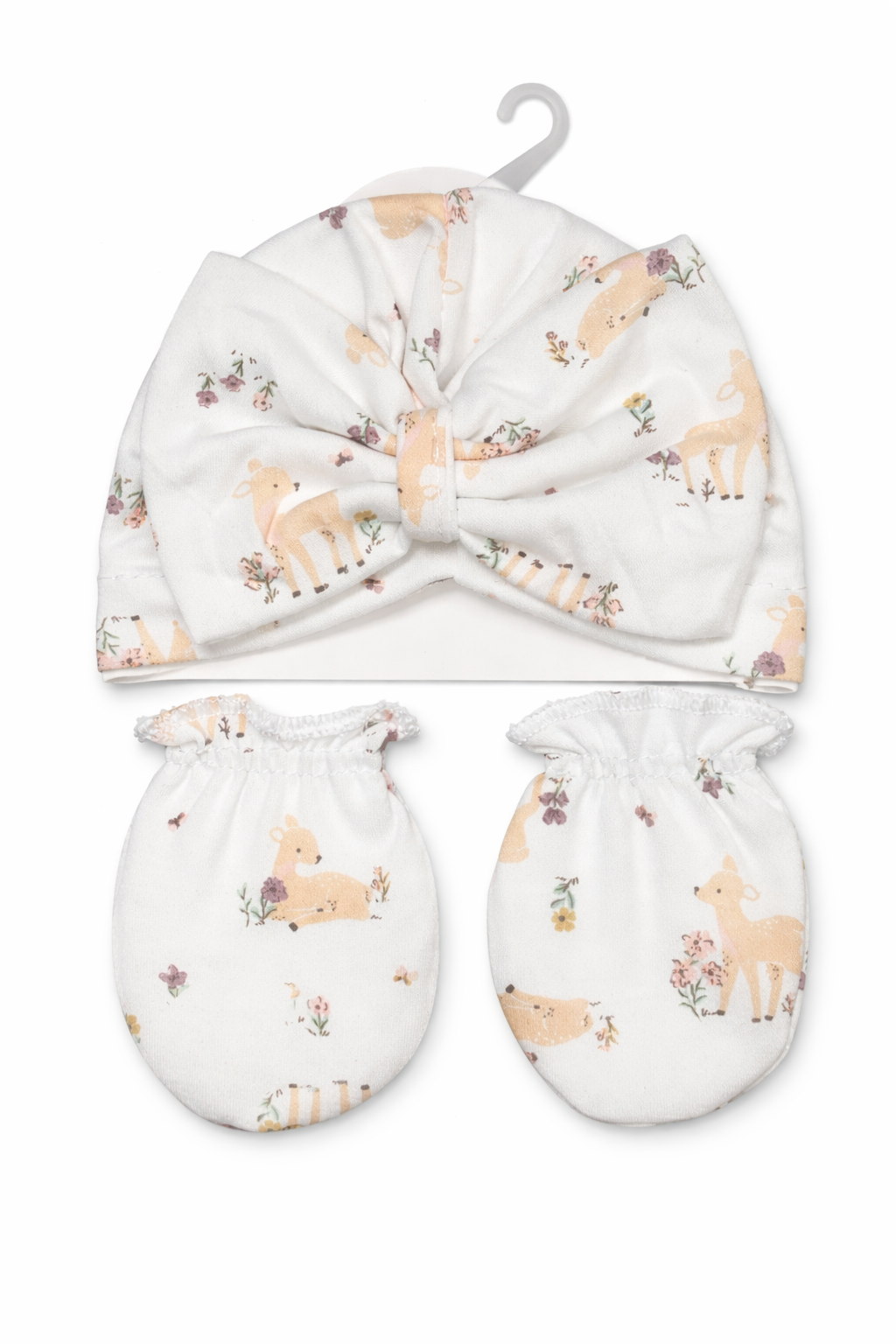 Baby Cap & Mittens Set – Soft Cotton Newborn Hat Set Pakistan