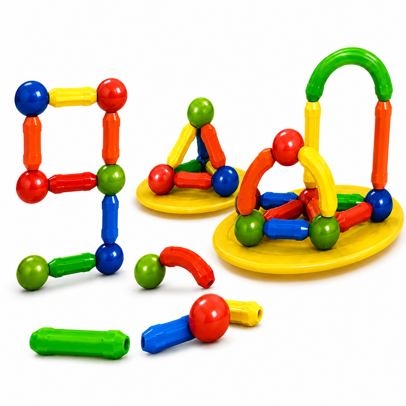 Magnetic Construction Set 25 Pieces – Educational Magnetic Building Toy