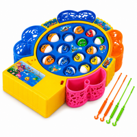 Electric Fishing Game for Kids – 24 Fish with 4 Fishing Rods