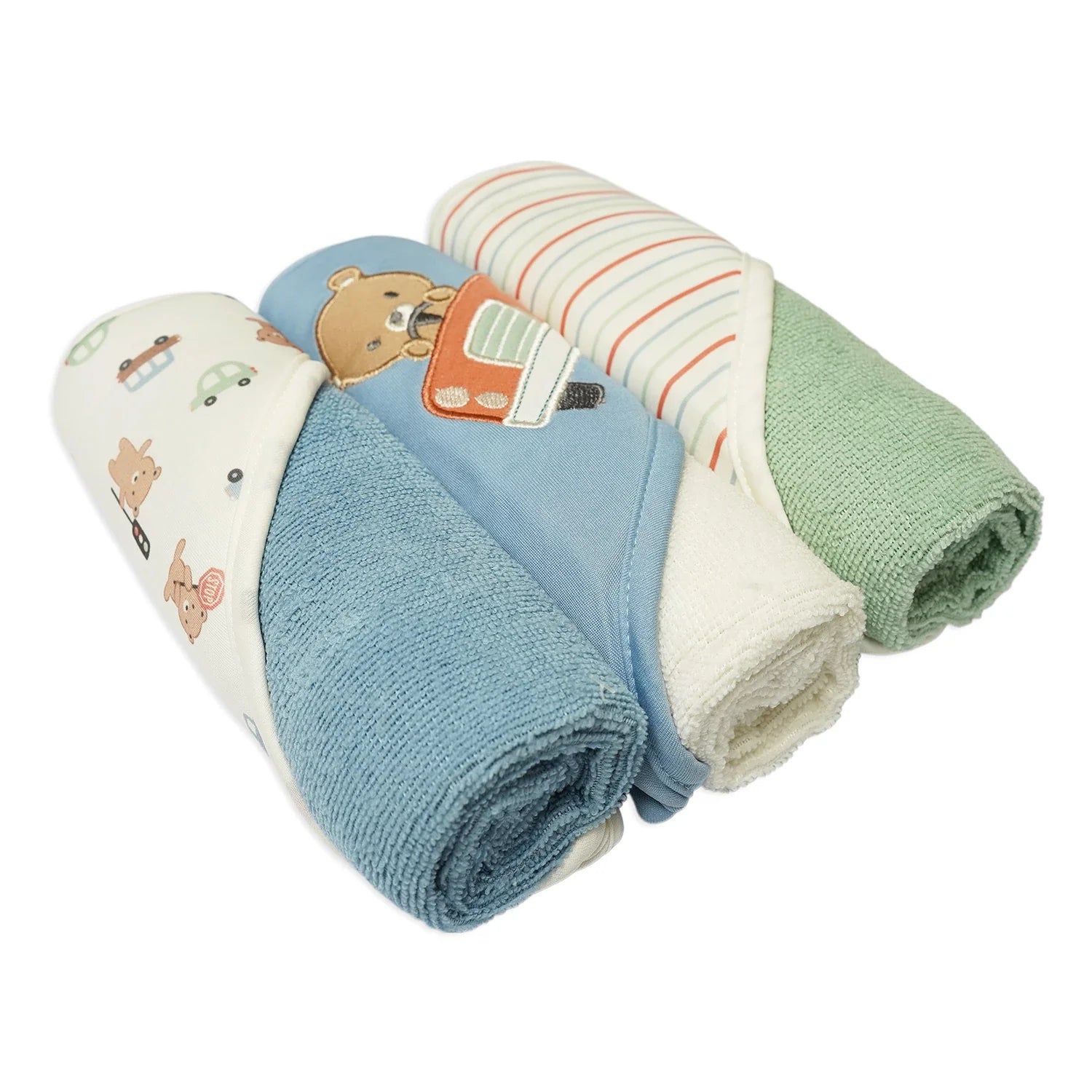 Duck Goose 3 Hooded Towels & 3 Washcloth Set