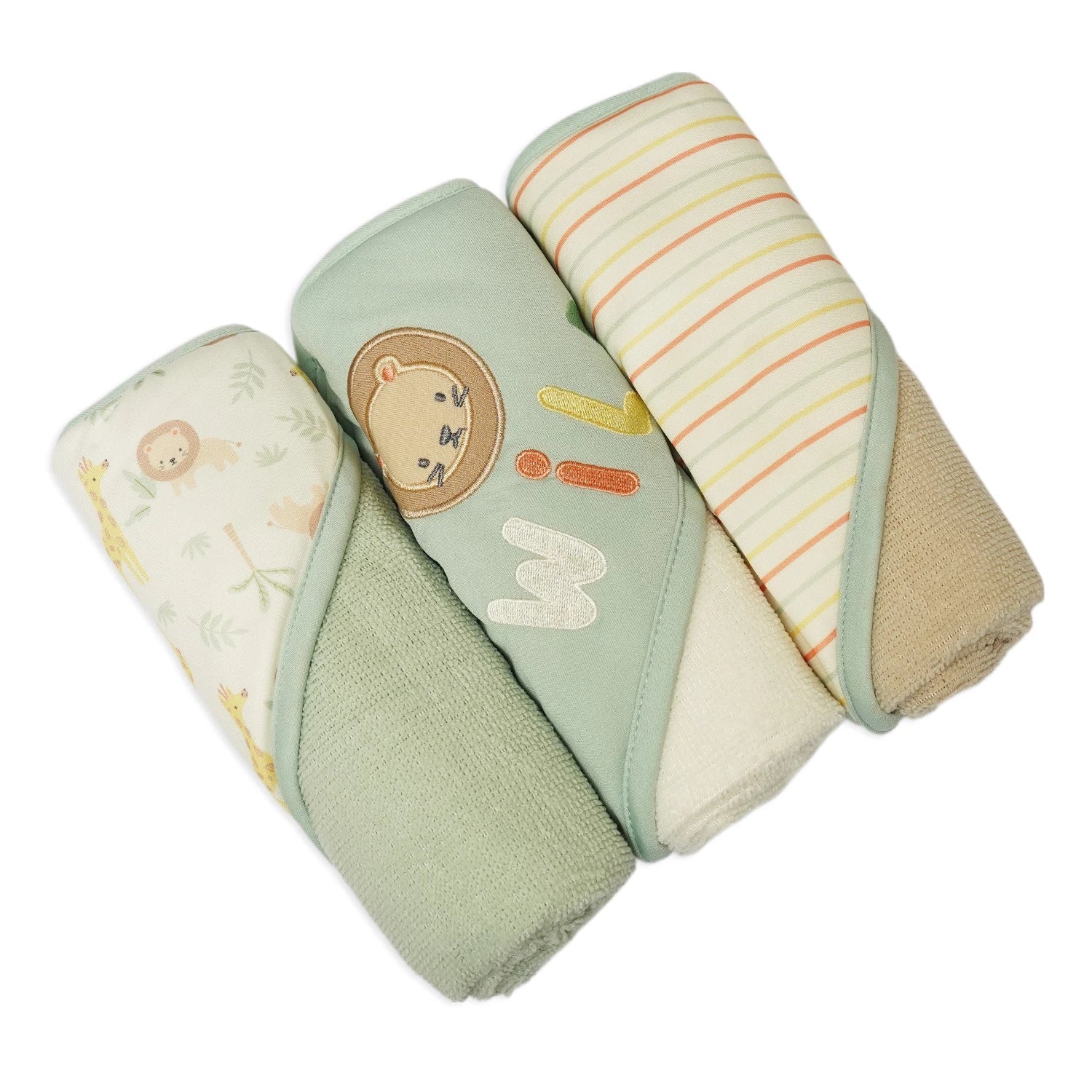 Duck Goose 3 Hooded Towels & 3 Washcloth Set