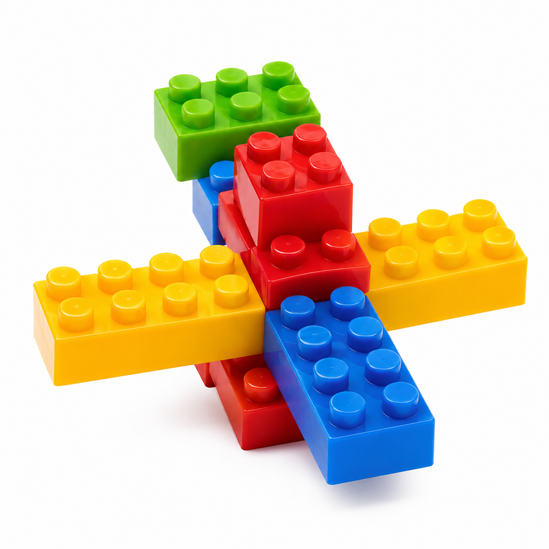 Building Blocks for Kids – Colorful Creative Construction Blocks Set