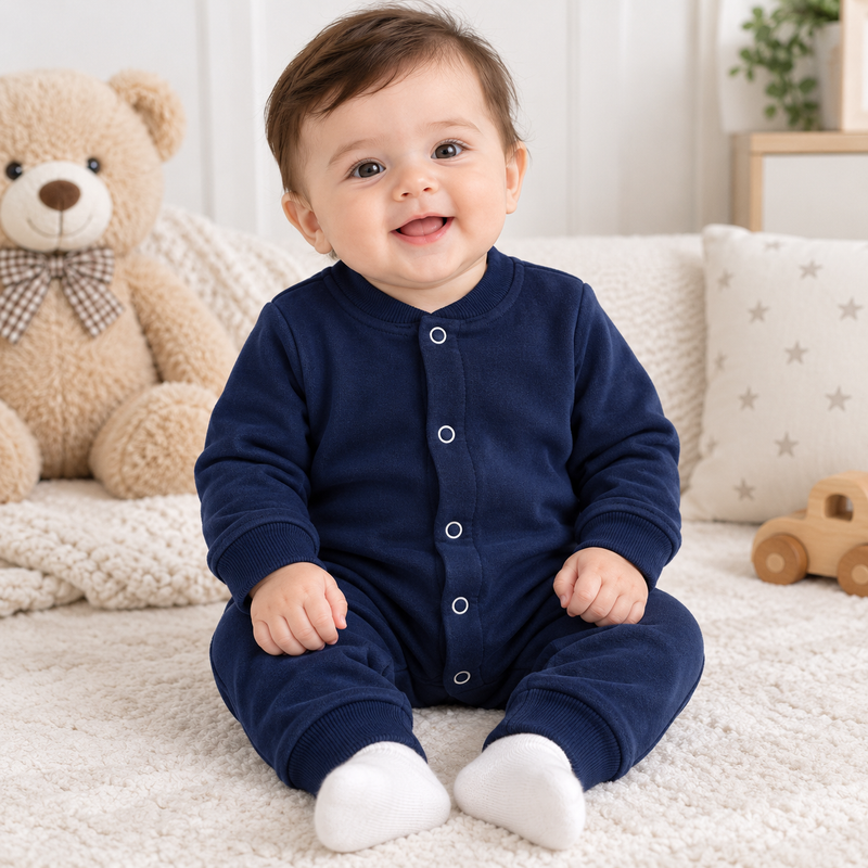 Baby Boys Winter Rompers