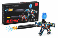 5-in-1 Kids Toy Bundle – AK-47 Toy Gun, Talking Tom Cat, Building Blocks, Fruit Pattern Balls & Kitchen Play Set