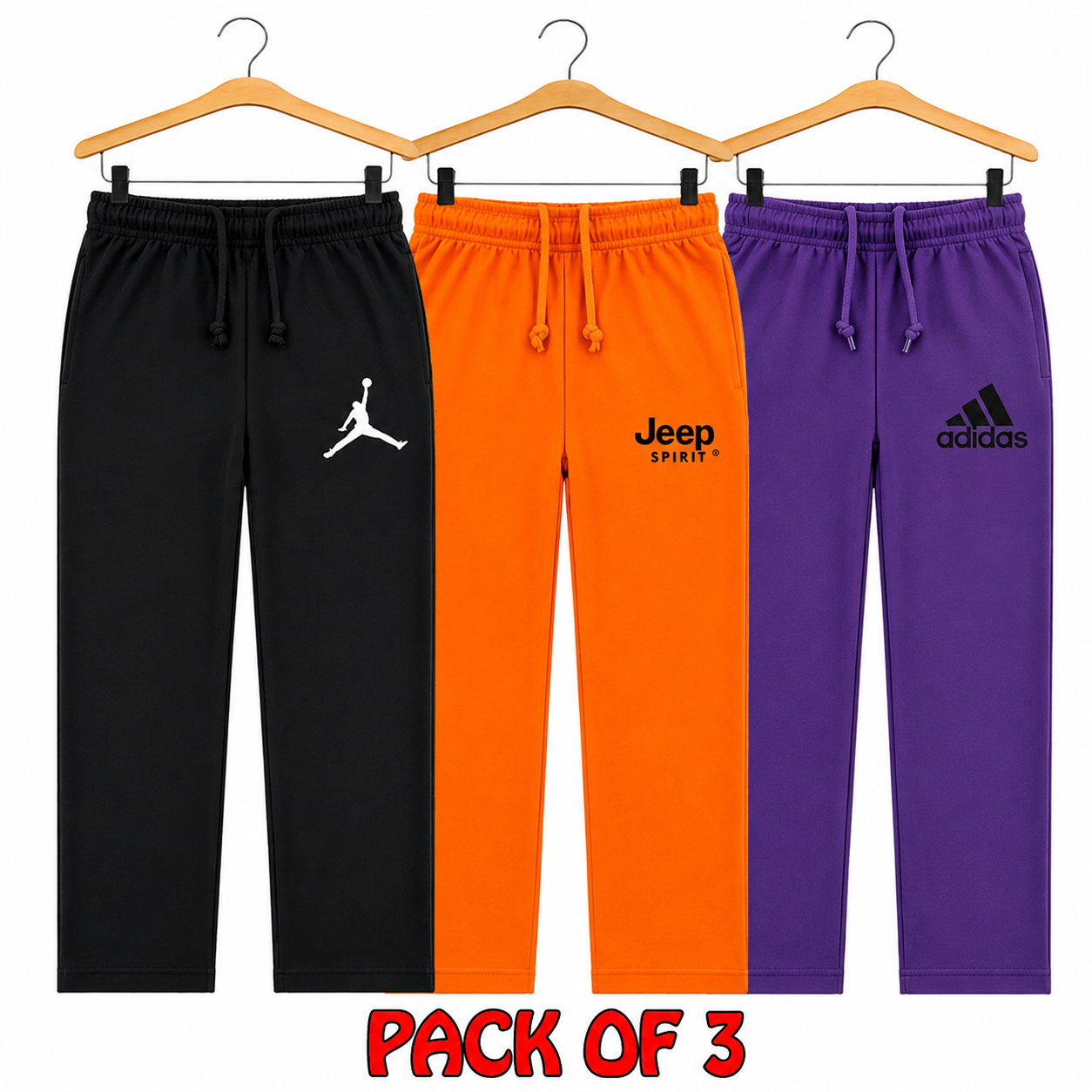 Pack of 3 kids boys trousers 2 to 13 Years