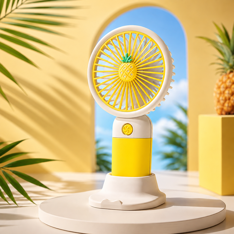 Mini USB Rechargeable Handheld Fans with Charging Stand | Portable Desk Fans