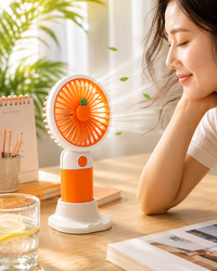 Mini USB Rechargeable Handheld Fans with Charging Stand | Portable Desk Fans