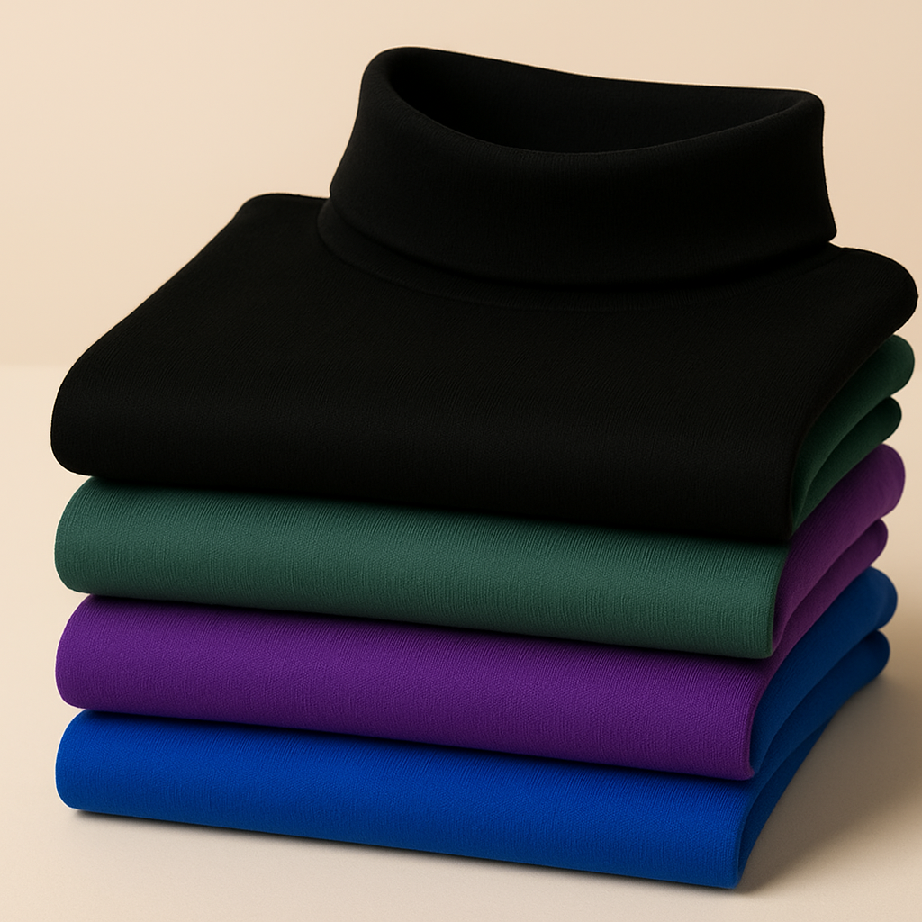 4-pack Plain Wool High Neck