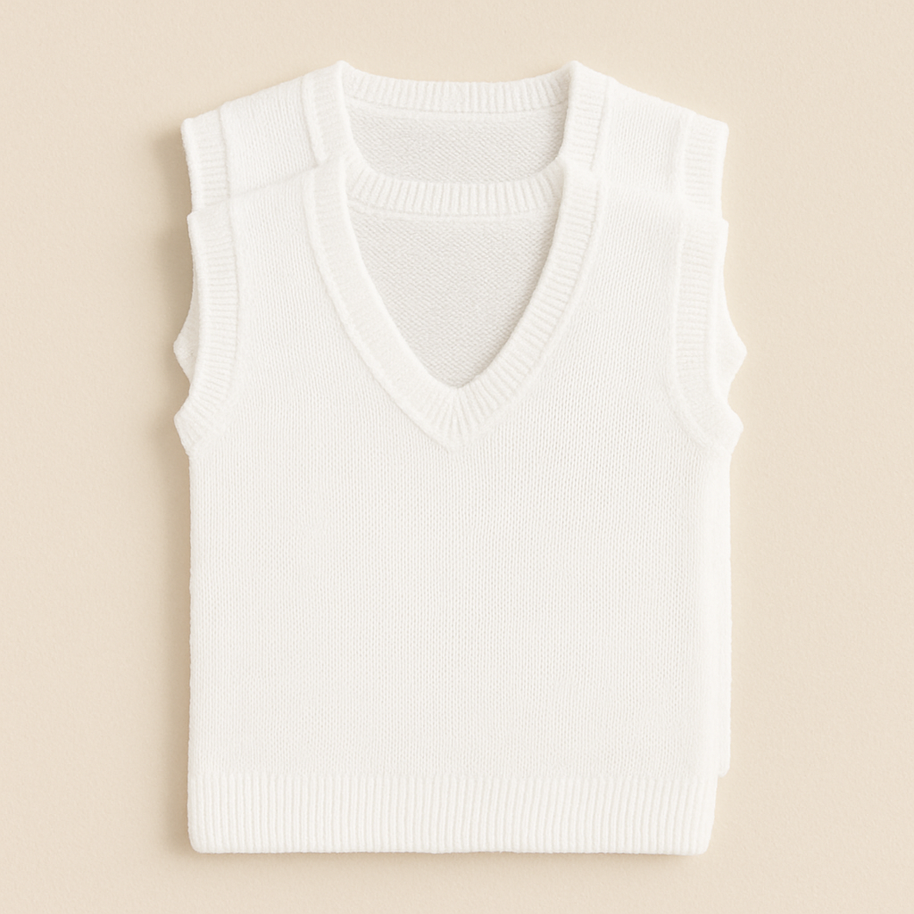 3-Pack White Wool Inner Sweaters
