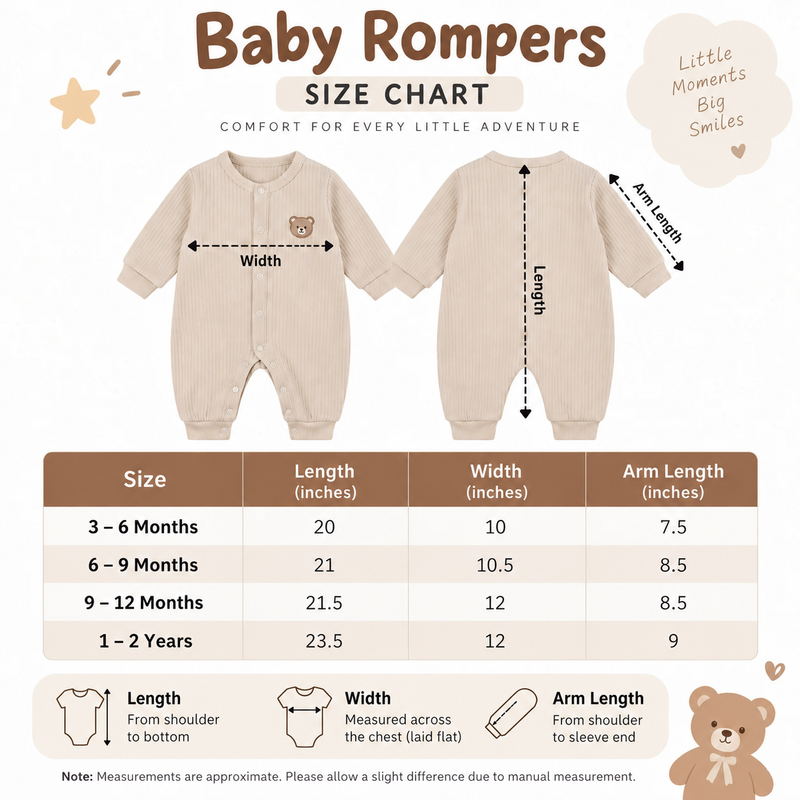 Baby Boys Winter Gray Romper  Full Sleeve Fleece Romper