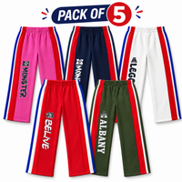 Pack of 5 Kids Fleece 2-Tape Trousers – Warm & Stylish Winter Pants
